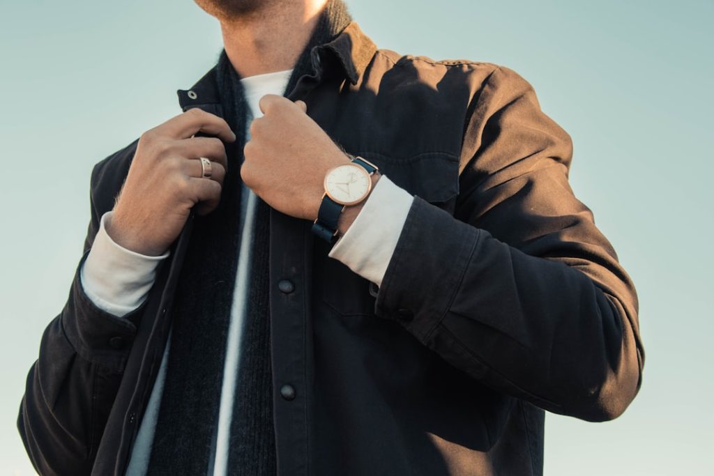 This is Hunters Race model - Isaac, wearing the iconic Neptune watch.